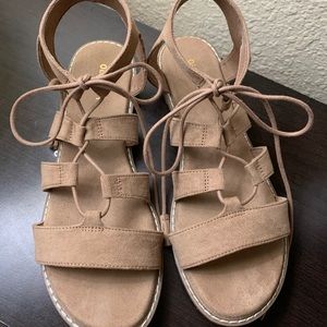 Tan Strappy Sandals